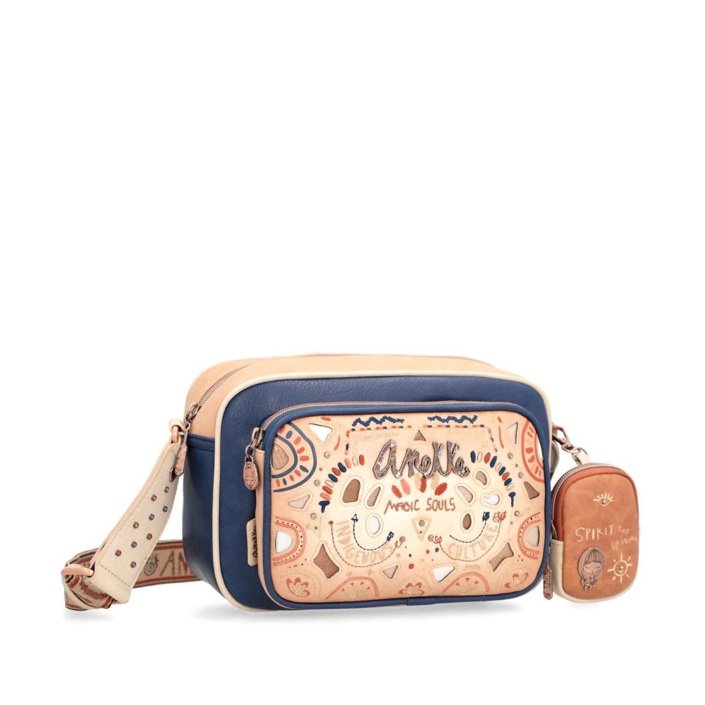 Borsa a tracolla Anekke Tribe blu navy