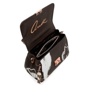 Borsa con patta Anekke Nature Shodō marrone