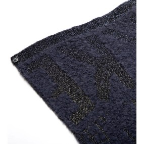 Sciarpa Anekke logomania blu navy