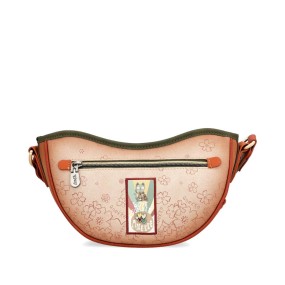 Borsa ovale Anekke Peace & Love Camel