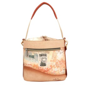 Borsa a tracolla con chiusura in corda Anekke Flowers